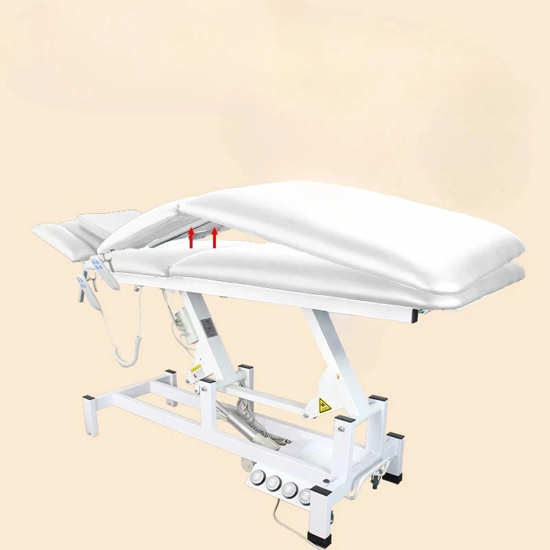 

Electric physiotherapy bed Multifunctional lifting automatic beauty bed Special lifting pattern embroidery bed