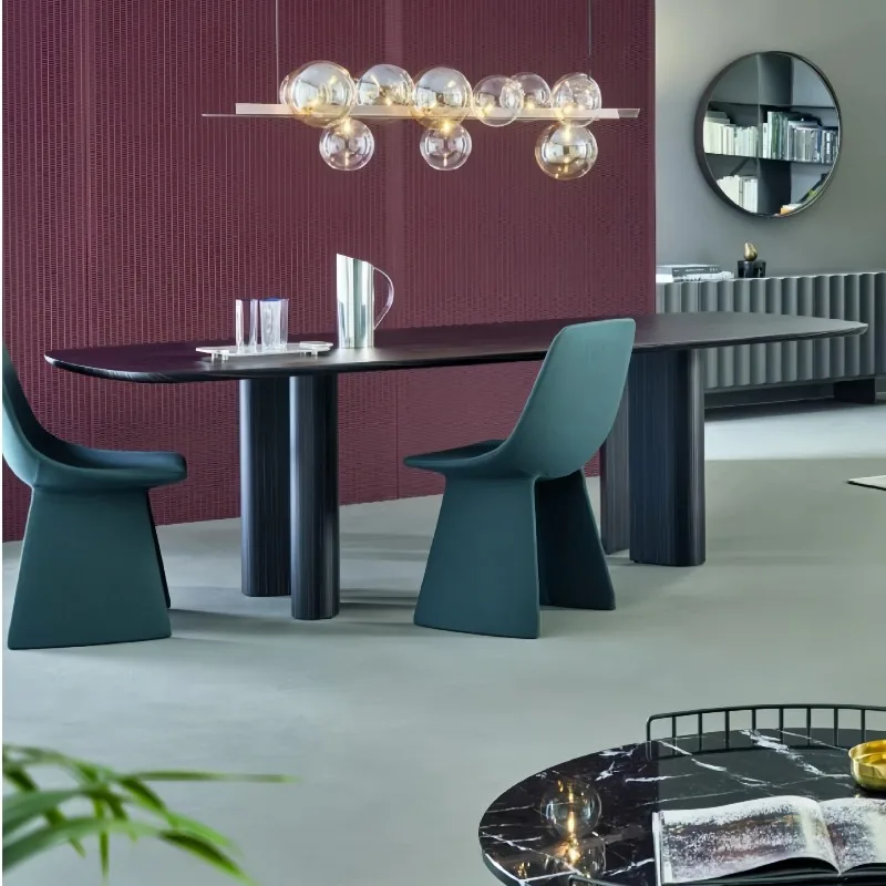 Minimalist solid wood dining table creative home negotiation table art workbench personalized desk