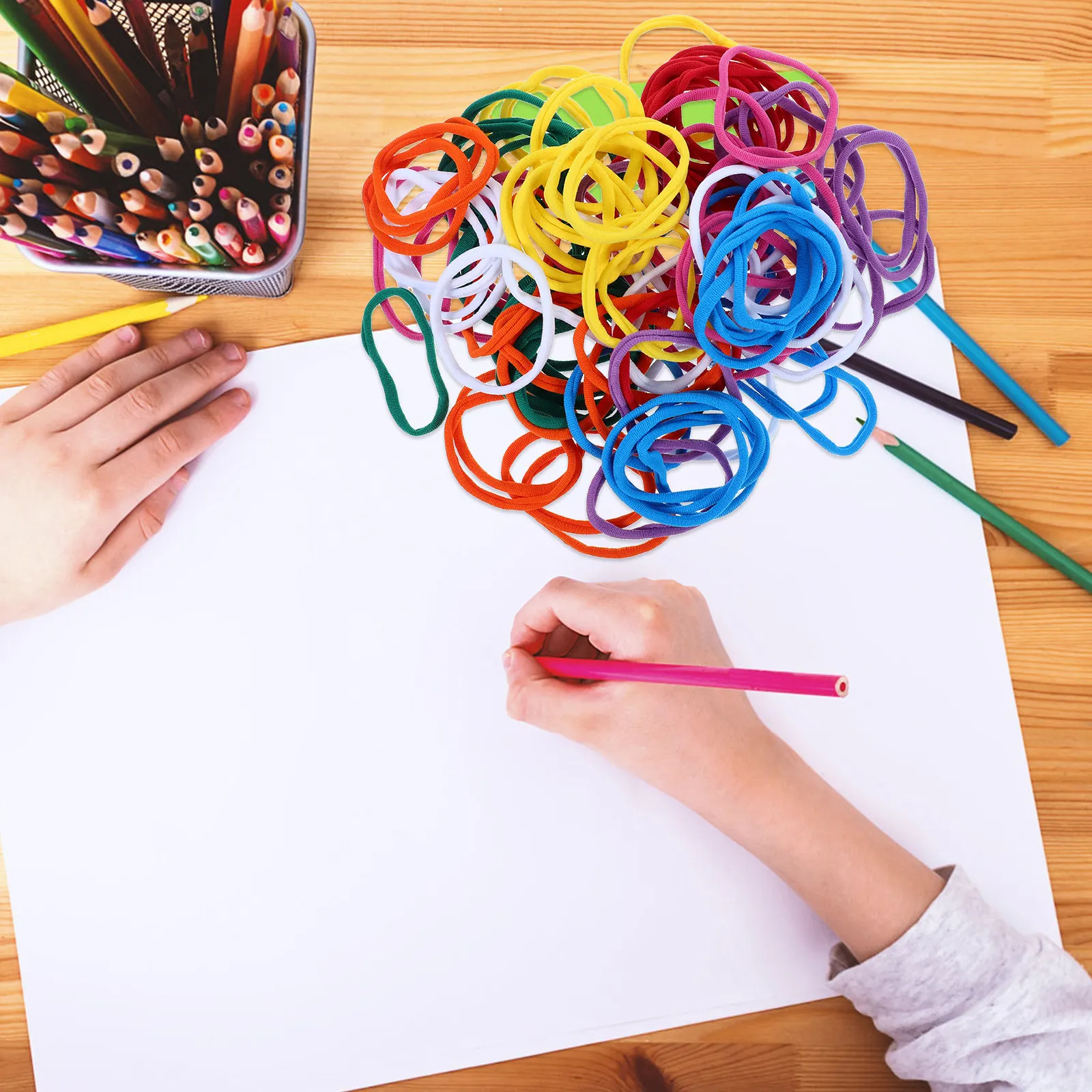 

Набор из 288 шт. нейлоновых эластичных шнуров для рукоделия, однотонные, для детского сада, дошкольного образования, развивающие игры для детей