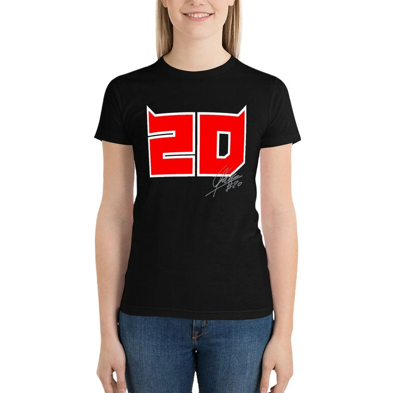 

FABIO QUARTARARO T-Shirt oversized kawaii clothes shirts graphic tees Woman fashion