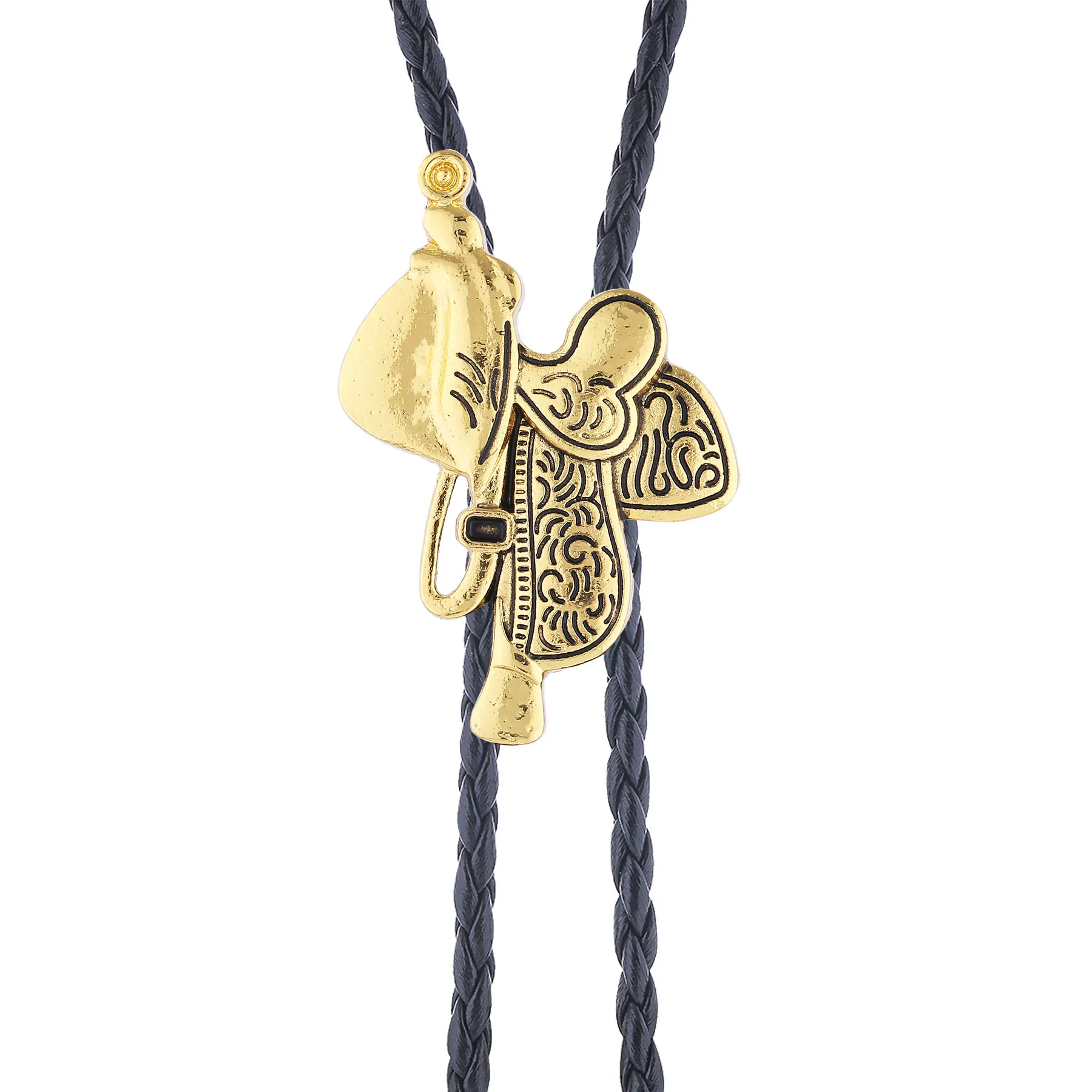 

Saddle-shaped bolo tie - Western style - Fashion accessory