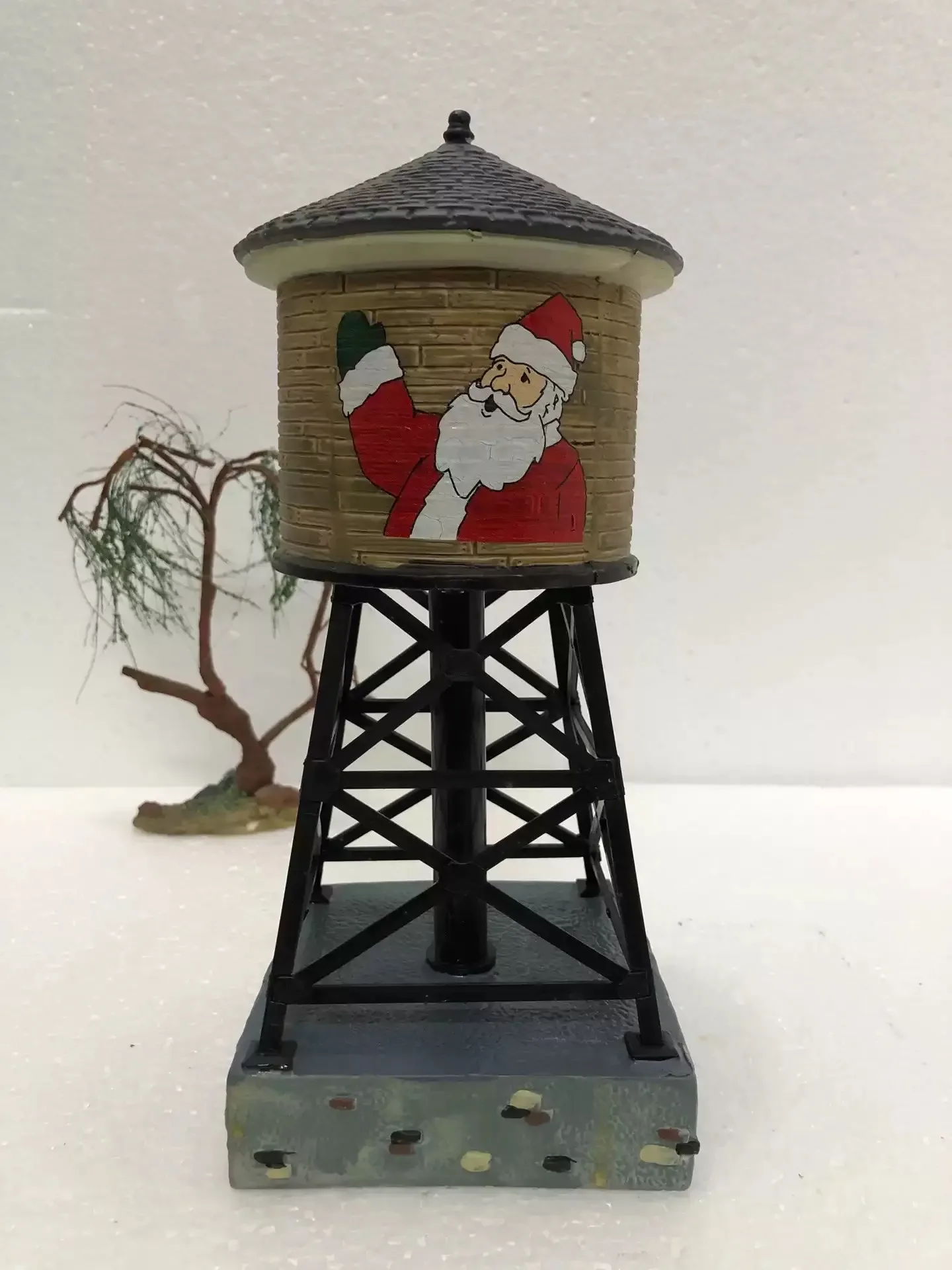 Lemax Ceramic Painted Miniature Version of European Building Christmas Barn Figurine Home Furnishing Living Room Ornament Gift