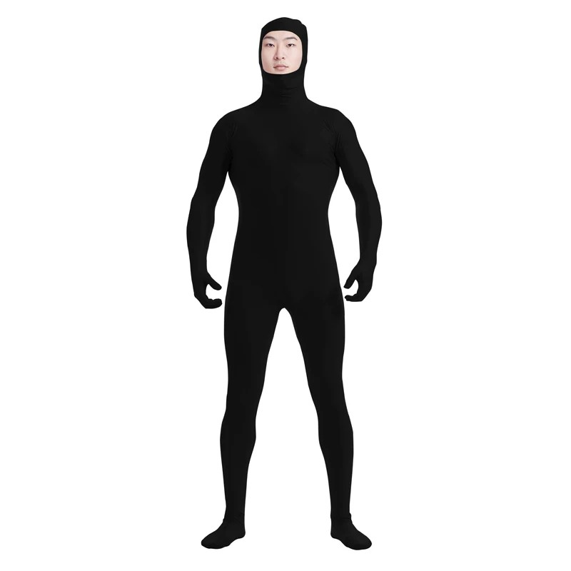 

Men's Zentai Full Body Suit with Face Opening Spandex Bodysuit for Cosplay Stage Performances Cinematic Photograph or Halloween