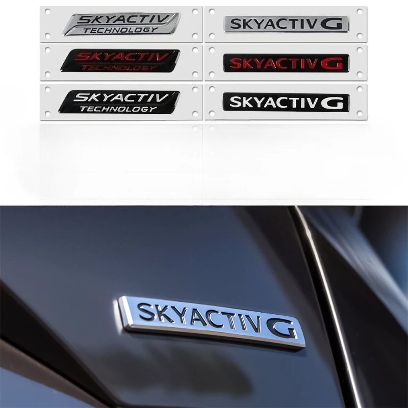 3D ABS Car Body Fender Side Emblem Rear Trunk Badge Sticker for Mazda 2 3 5 6 Axela Atenza CX3 CX5 MX-5 Skyactiv Demio CX8 CX9