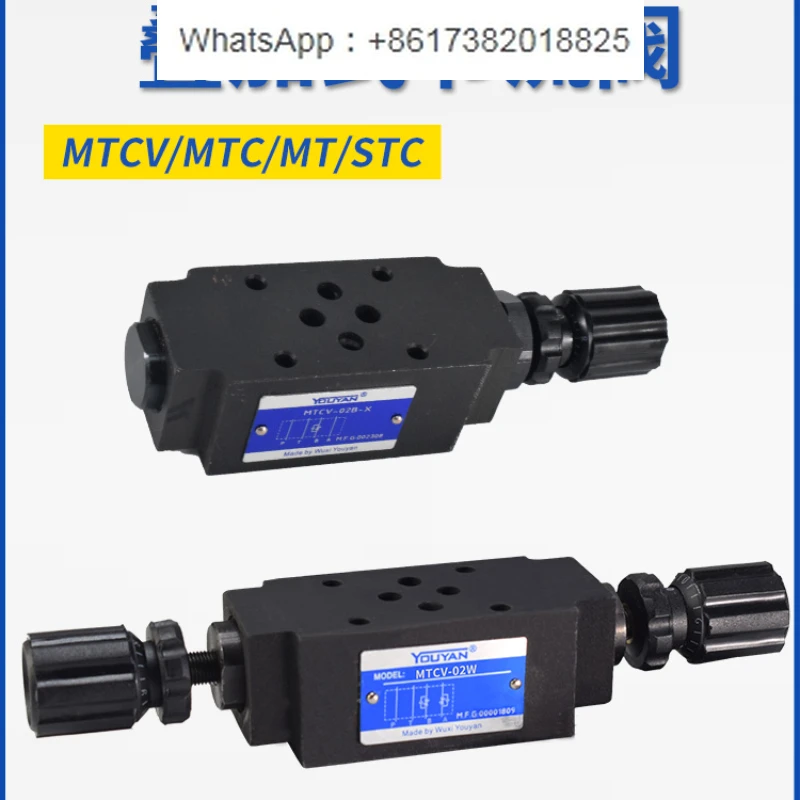 

MT TVCW MTCV-02W MTC Hydraulic STC Stacked 03W Bidirectional 04 Throttle Valve 06 B A K X Y