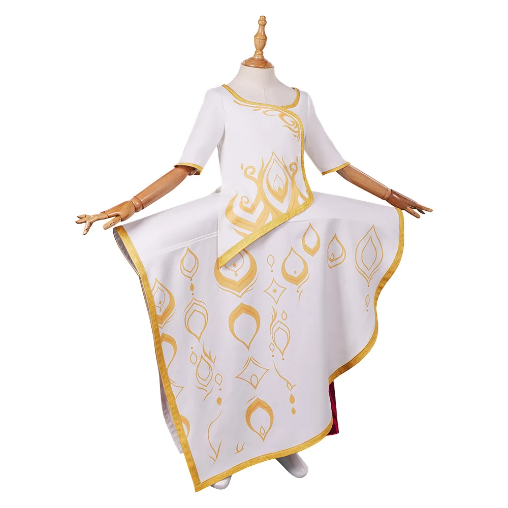 Fantasia Spellbound Princess Ellian Cosplay Kids Costume Disguise for Children Girls Fancy Dress Up Halloween Carnival Suit