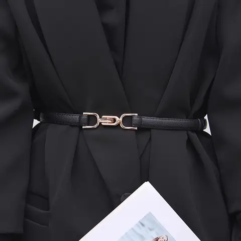 유행 스키니 PU 가죽 합금 버클 사용자 정의 브랜드 디자인 청바지 드레스에 대한 얇은 스키니 가짜 가죽 벨트