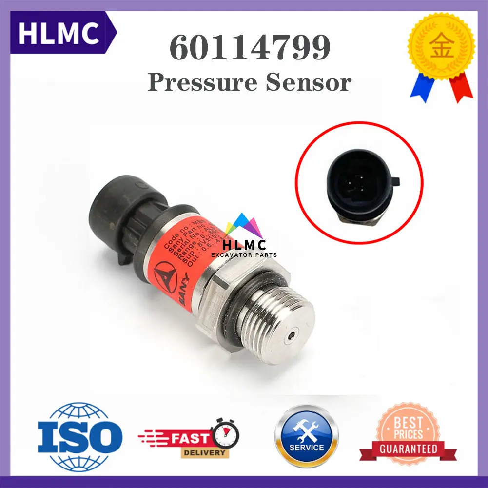 

Excavator Parts High Pressure Sensor MBS 1250063G1741 60114799 For Sany SY215 SY265 SY235 SY335 SY365