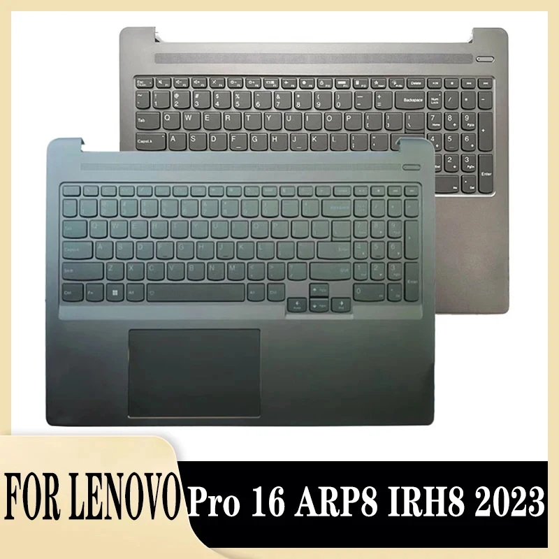 

95%New/Org For Lenovo Ideapad Pro 16 ARP8 IRH8 2023 Palmrest US Upper cover Touchpad,Gray/Black With backlight