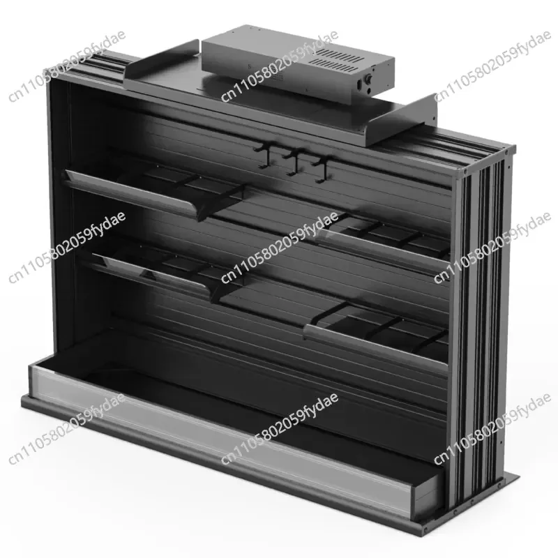 Electric Voice Control Voice Intelligent Lift Basket Touch Multi-function Kitchen Cabinet Storage Seasoning Rack Bowl Basket
