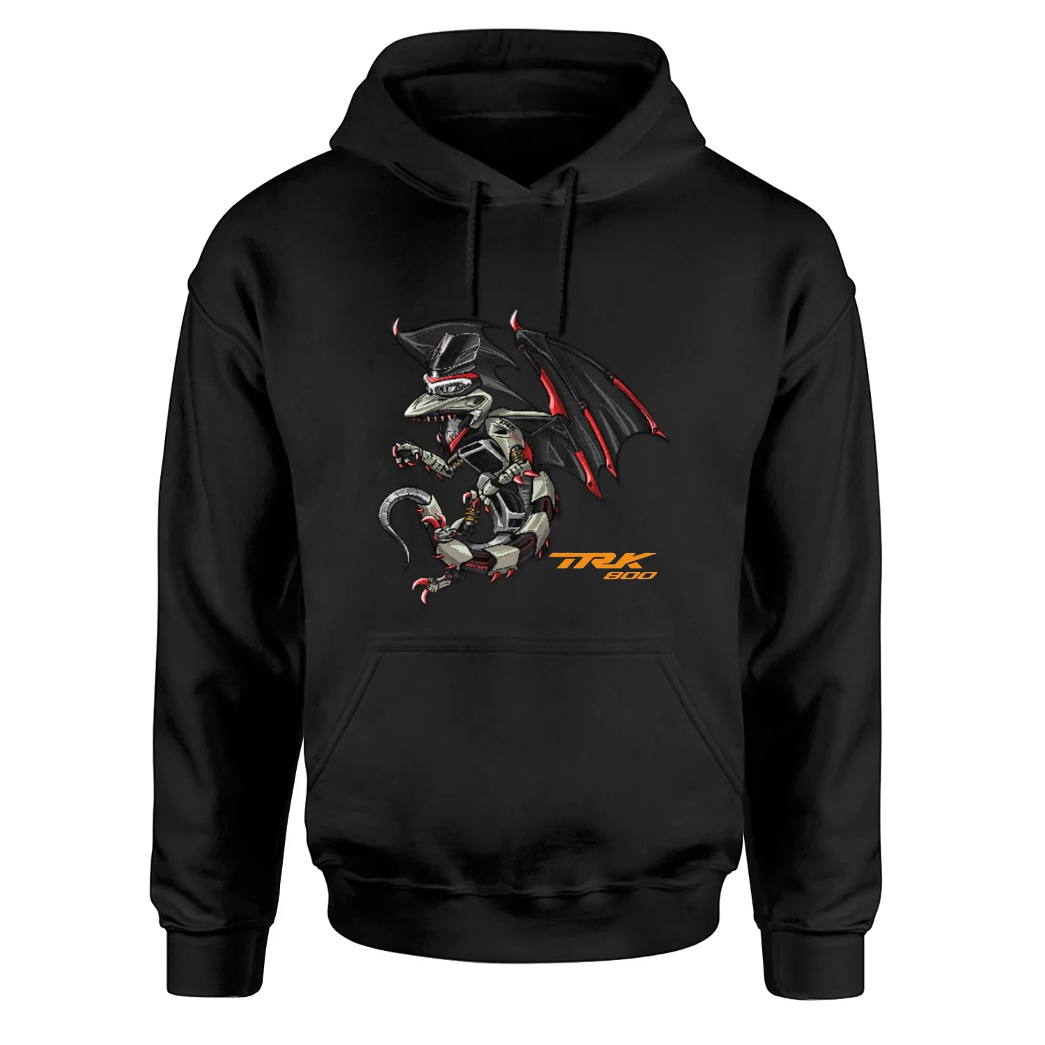 

Италия TRK 800, пуловер в стиле птерозавра, толстовка из 100% хлопка, удобные повседневные мужские толстовки, уличная одежда для гонщика