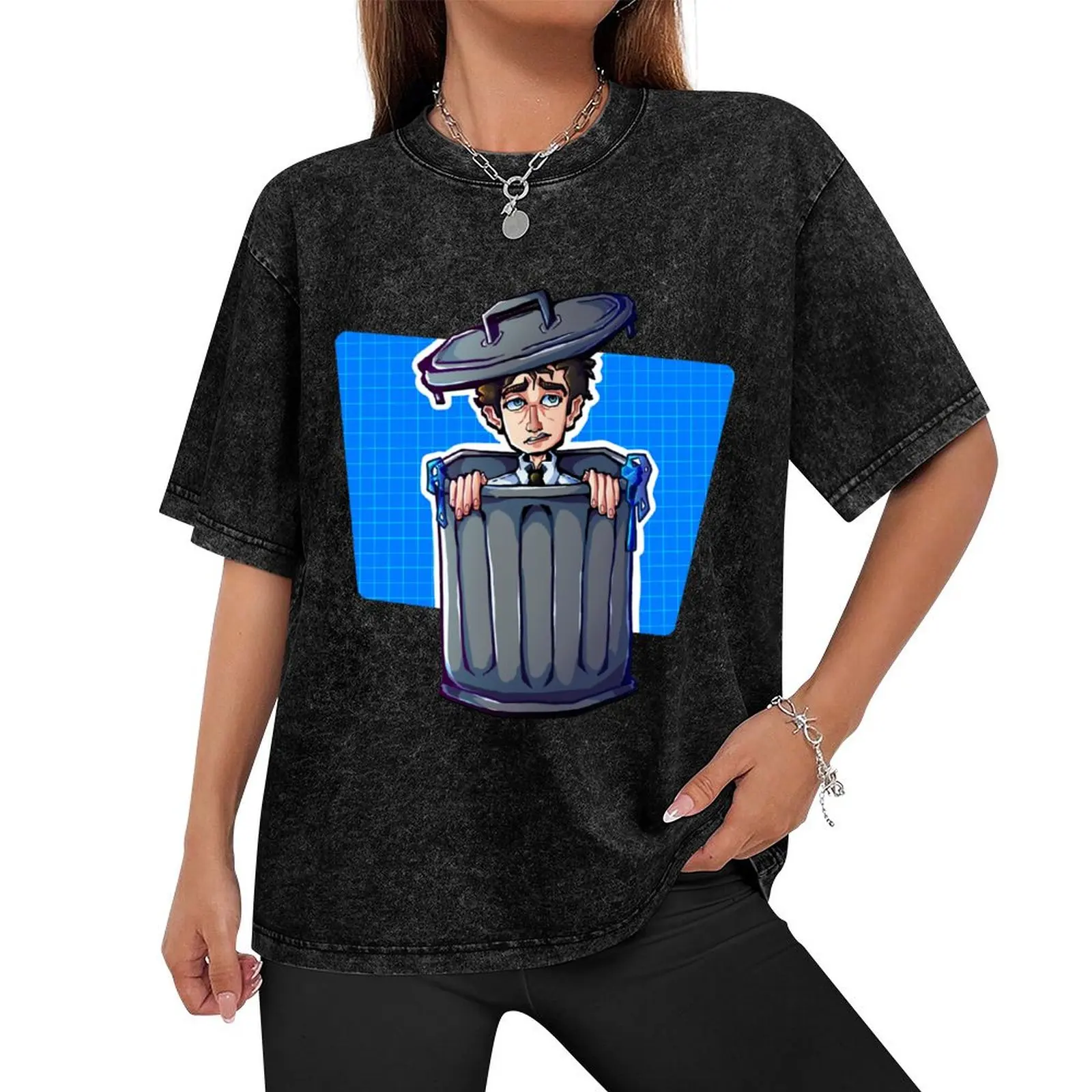 Paul in a trash can - TGWDLM - Starkid T-Shirt vintage anime shirt gifts for boyfriend heavyweight t shirts for men