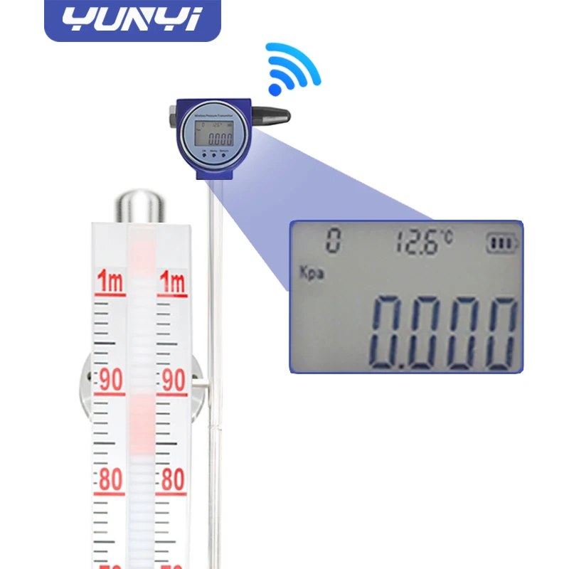 Yunyi Compact Threaded Wireless Magnetic Level Gauge 1/2