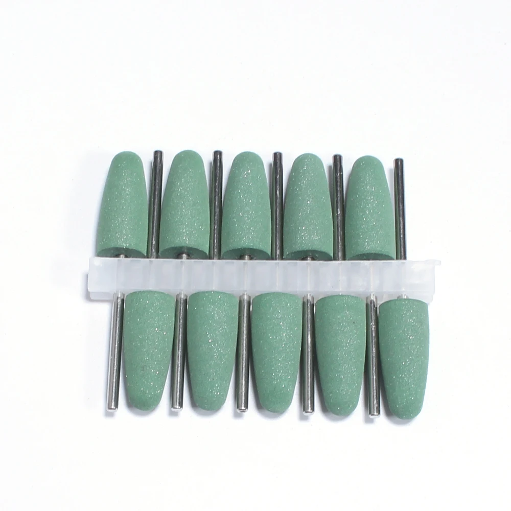 10pcs Nail Drill Bit Rubber Manicure Drills Electric Rotary Milling Cutter Polishing Tools Nail Bits Salon Accessories