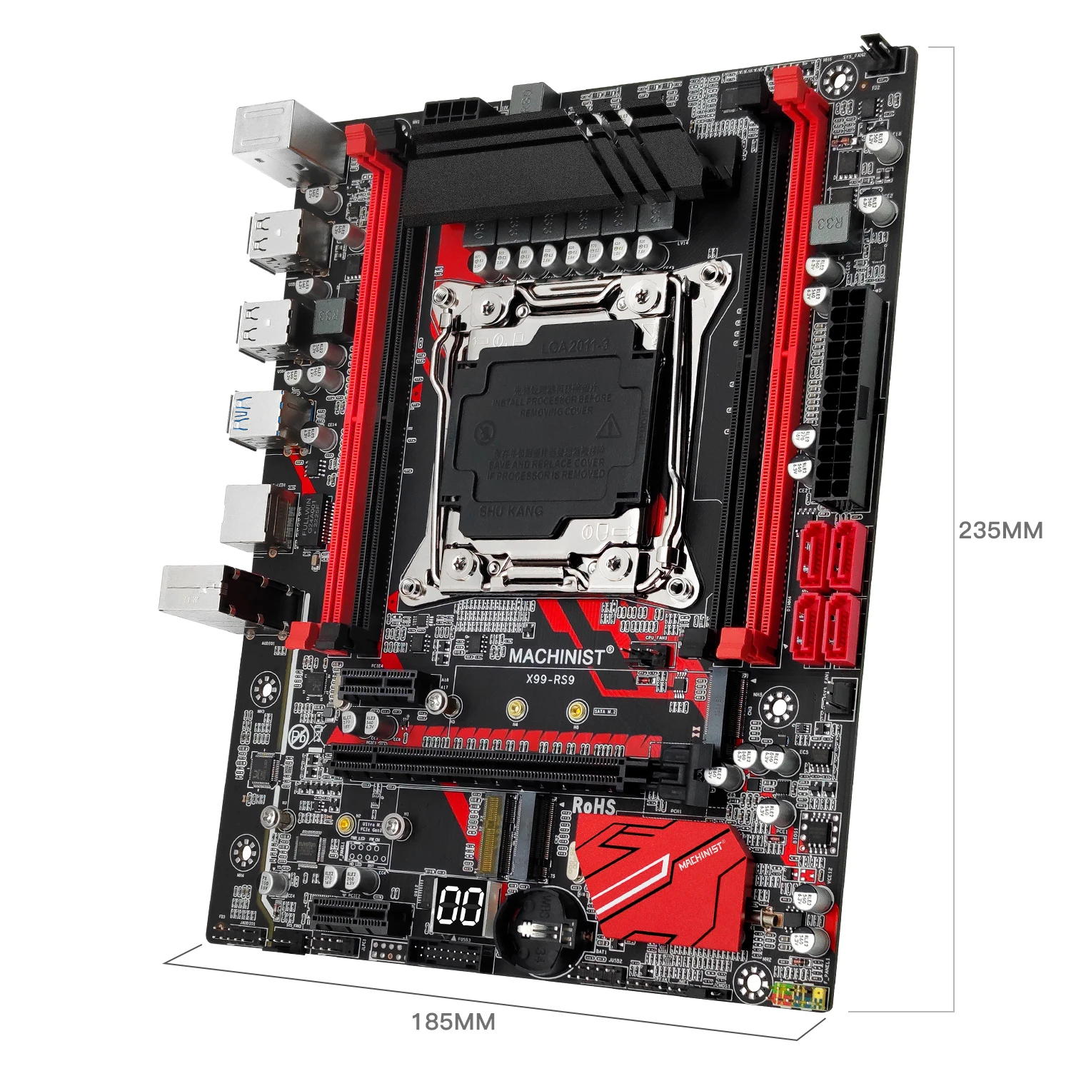 اللوحة الأم MACHINIST RS9 X99 LGA 2011-3 تدعم معالج Intel Xeon CPU DDR4 RAM ذاكرة رباعية القنوات USB3.0