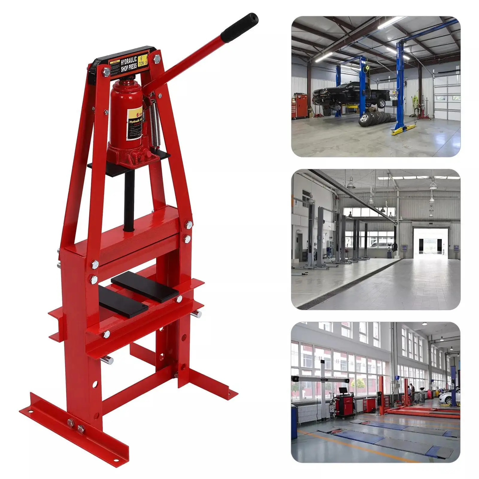 แผ่นรองพื้นอู่ซ่อมรถยนต์แบบปรับระดับได้ 6 ตัน รุ่น A-Frame สำหรับเครื่องอัดไฮดรอลิก 6 ตัน/13227 ปอนด์