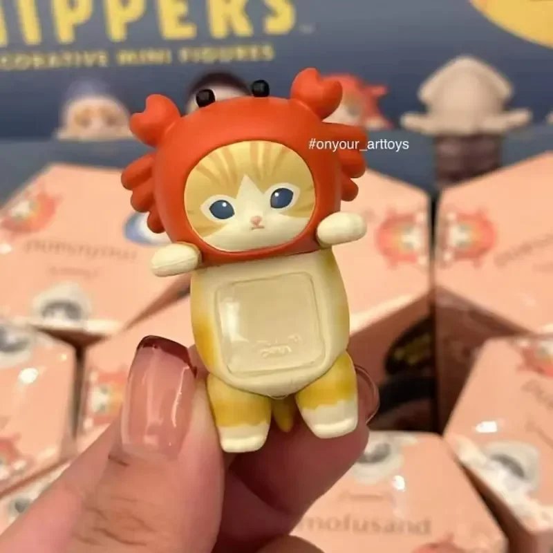 Kawaii Sonny Angel Mofusand Hippers Series Blind Box Action Figure Cute Doll Mystery Box Mobile Phone Car Decor Christmas Gift image 3