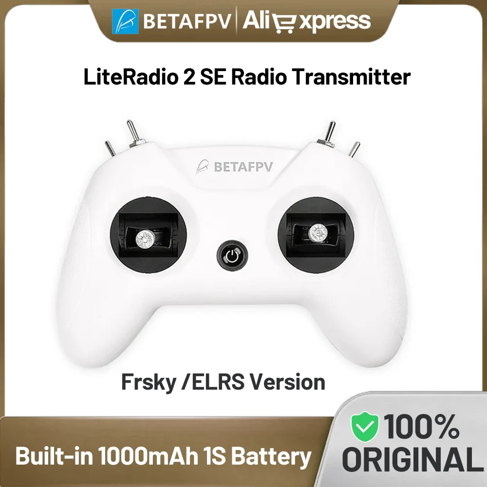 

BETAFPV LiteRadio 2 SE Radio Transmitter ELRS /Frsky Version Built-in 1000mAh 1S Battery for FPV Racing Brushless Whoop Upgraded