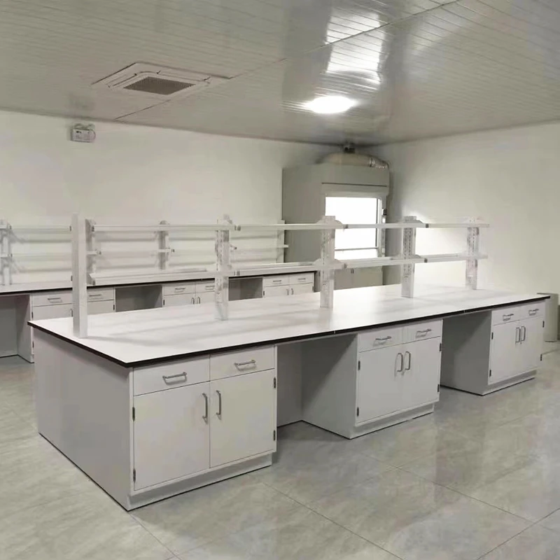 Acid And Alkali Resistant Laboratory Steel Work Bench High Quality And Water-Proof For Laboratory Area Used