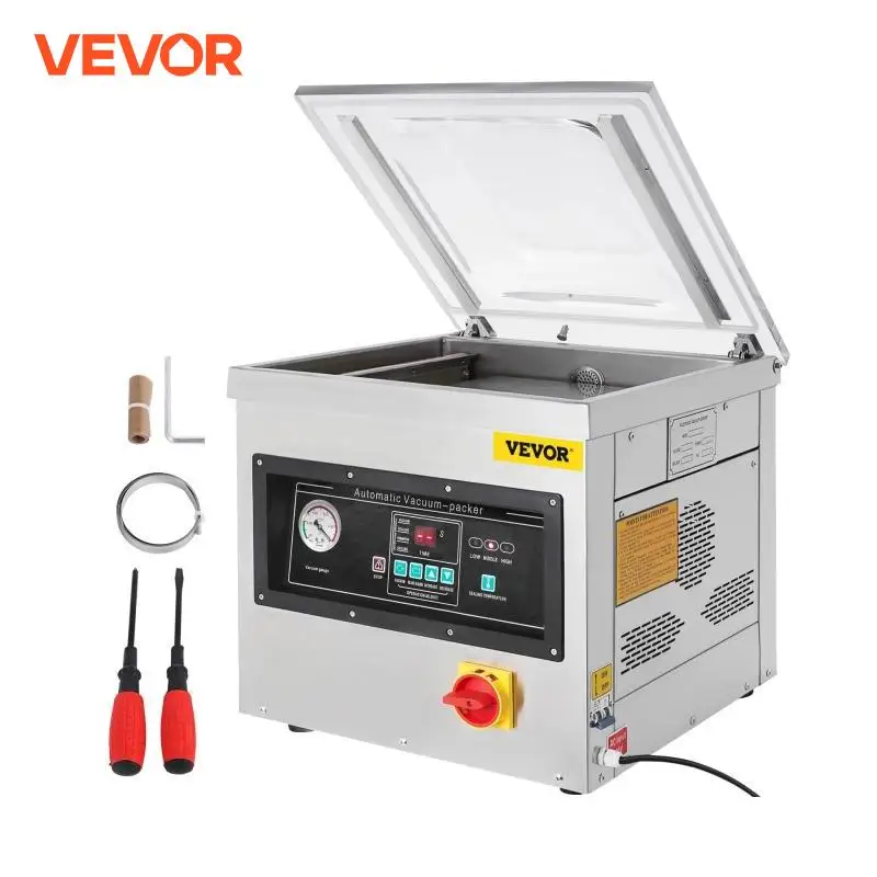 VEVOR 17.5 x 16.5 x 3 Vacuum Plastic Bag Sealer Packing Sealing Machine for Kitchen Food Professional Business Production