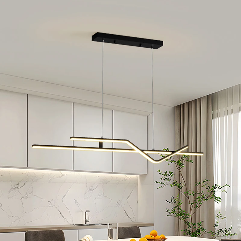 Modern Creative Led Chandelier Restaurant Bar Pendant Lights Living Room Dining Room Kitchen Home Decor Hanging Light Fixture