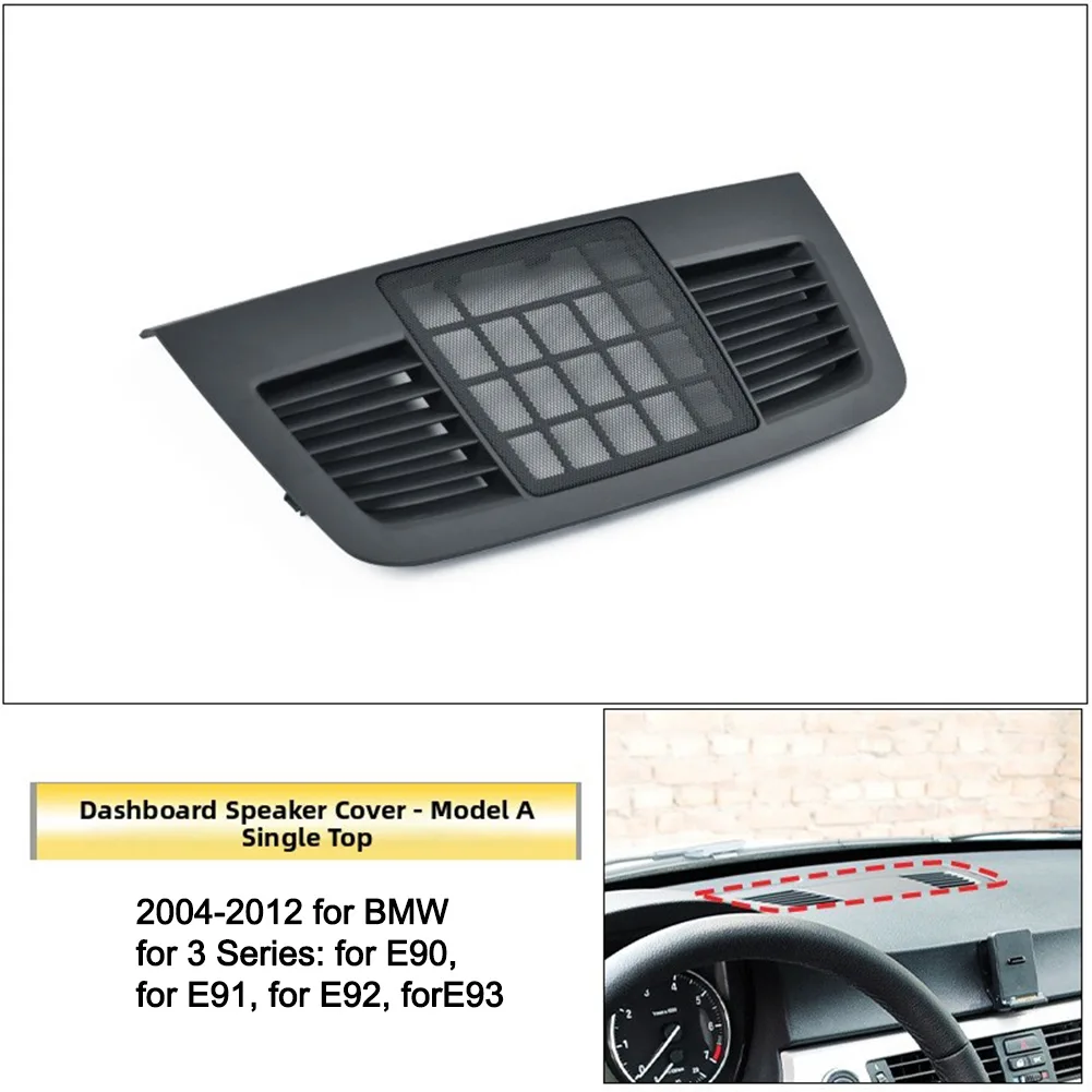 For BMW E90 E91 E92 E93 3 Series 2004-2012 Dashboard Center Speaker Cover 51457123749 51457123753 Interior -Horn Grill