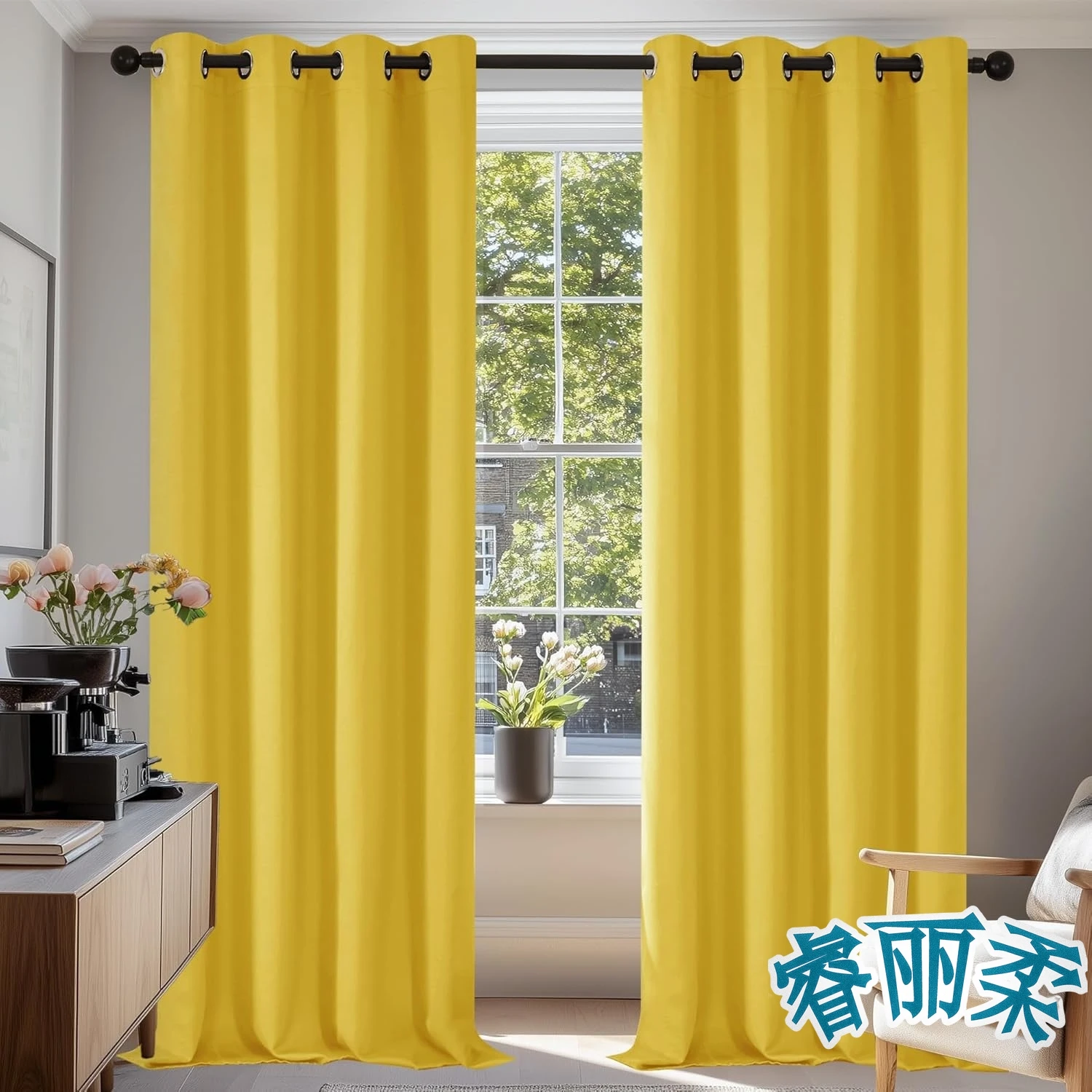 

Энергосберегающие светонепроницаемые шторы, 2 панели, термоизолирующие шторы с люверсами для гостиной и спальни