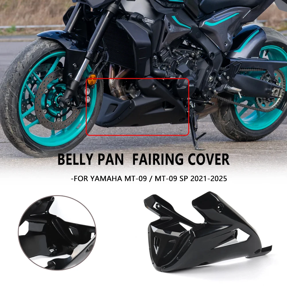 

FIt For YAMAHA MT-09/MT-09 SP 2021-2025 2024 New Motorcycle Black Belly Pan Engine Spoiler Lower Fairing Cover