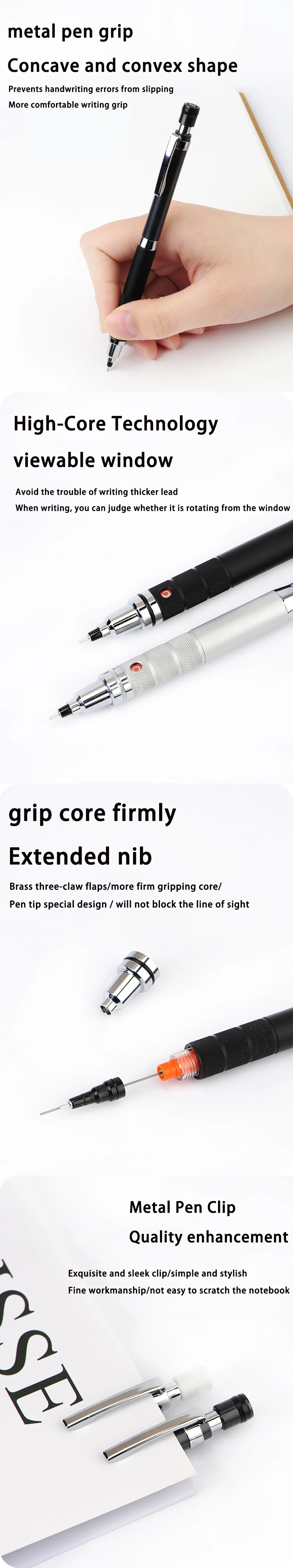 Uni Druckbleistift-Set M5-1017 Kuru Toga Roulette Modell Automatischer Bleispinne 0,5 mm Büro Schulbedarf Japanisches Briefpapier – Detail 4