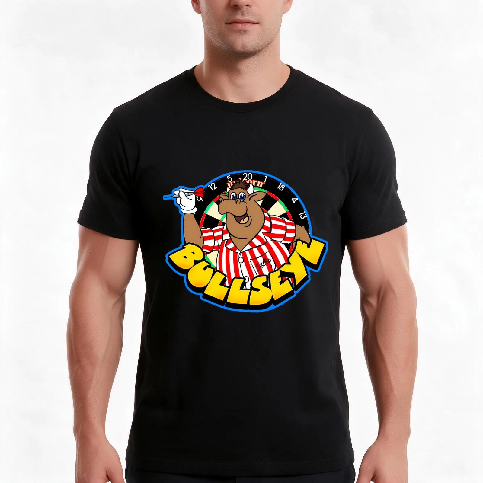 Bullseye Retro British Tv Game Show Jim Bowen T-Shirt Summer Casual Cotton Tee Oversized Streetwear Tops Unisex Men Women