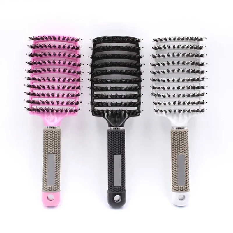 Detangling Hairbrush Scalp Massage Comb Bristle Nylon Women Magic Curly Hair Brush Salon Hairdressing Styling Tools Wholesale