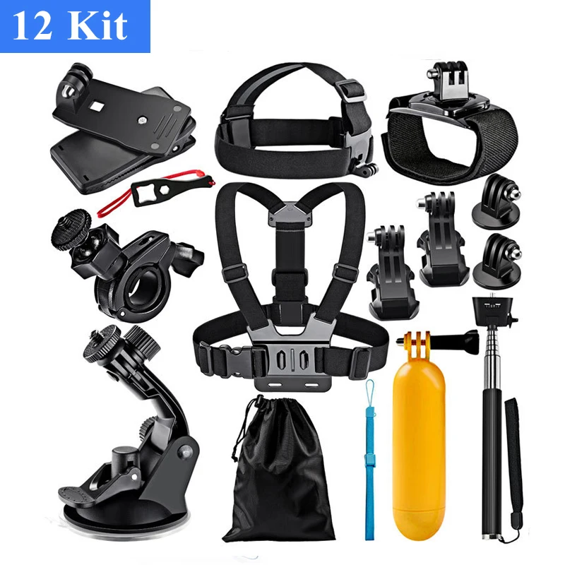 42pcs Action Camera Accessories Kit for GoPro Hero11 10 9 Hero Session 5 for Insta360 Xiaomi Yi DJI AKASO Campark Action Camera