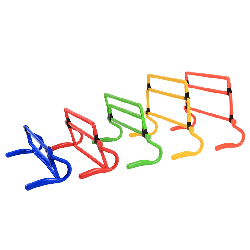 1/5 Pcs Four-speed Colourful Hurdle Racks Multi-functional Football Training Equipment Jumping Hurdles Adjustable Hurdle Racks