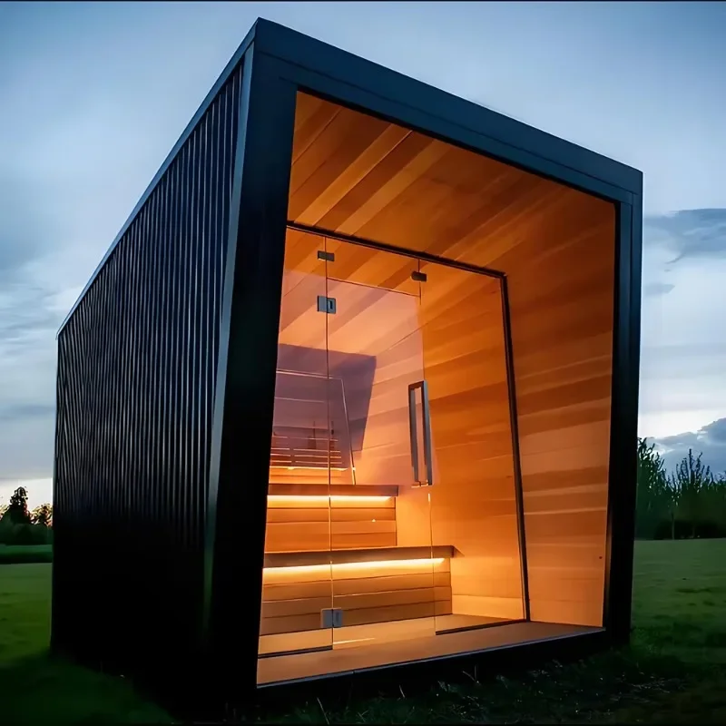 FL Outdoor/Indoor Steam Shower Room Mini Infrared Dry Sauna Room Customized