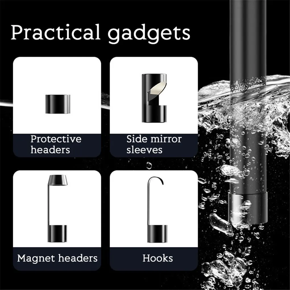 كاميرا بالمنظار المحمولة بعدسة مزدوجة 4.3 بوصة HD LCD منظار فحص مقاوم للماء 1 متر 5 متر 10 متر مع بطاقة TF 32 جيجابايت #6