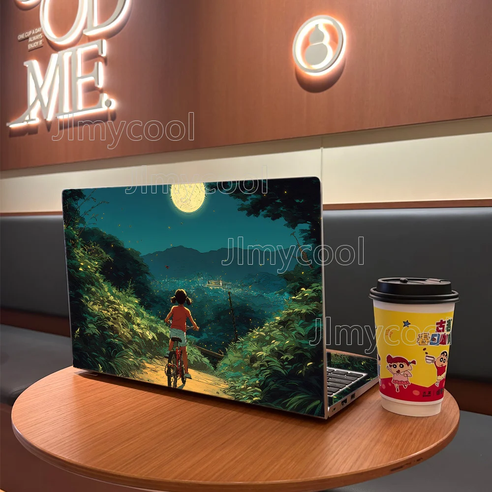 2 Pieces Vinyl Summer Evenings on Rural Roads Laptop Sticker Self-adhesive Case for HP Lenovo Apple Easy To Install Stickers
