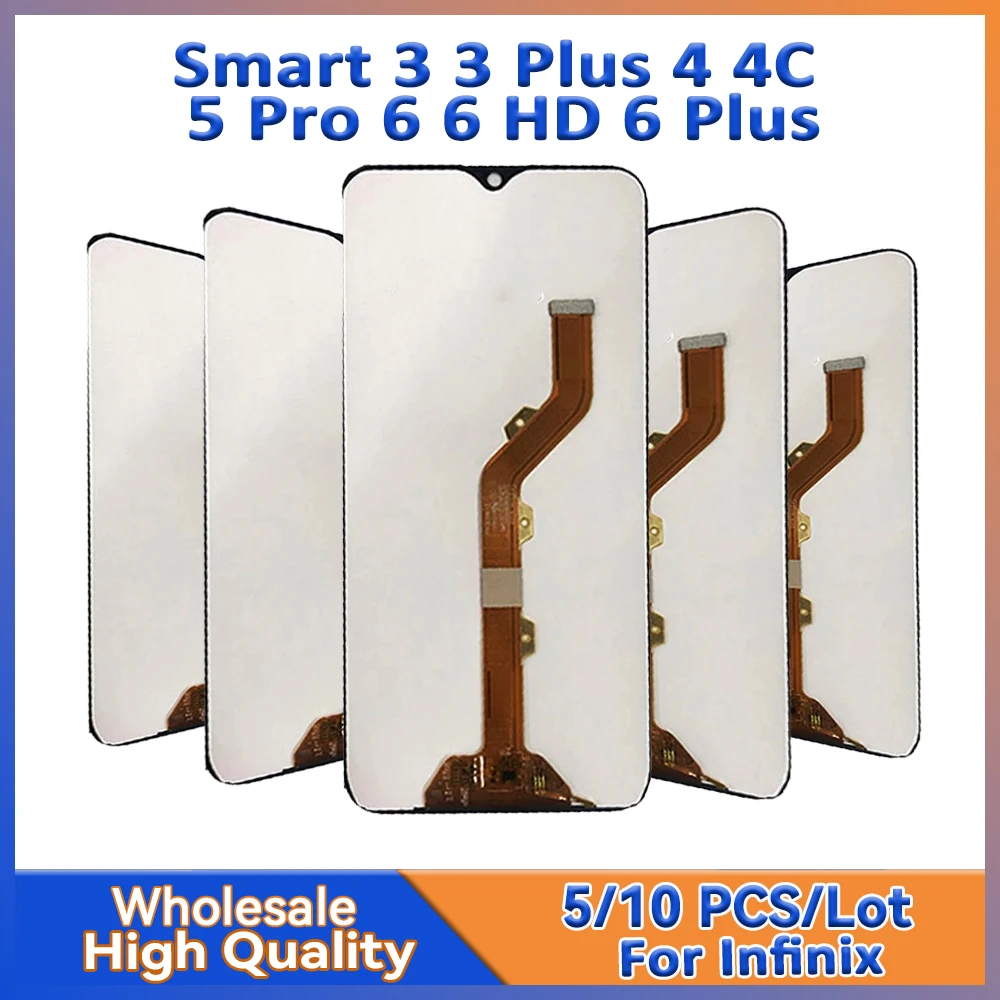 

5/10 Pieces/Lot For Infinix Smart 3 3 Plus 4 4C 5 Pro 6 6 HD 6 Plus Screen Lcd Display With Touch Assembly X627 X653 X6823