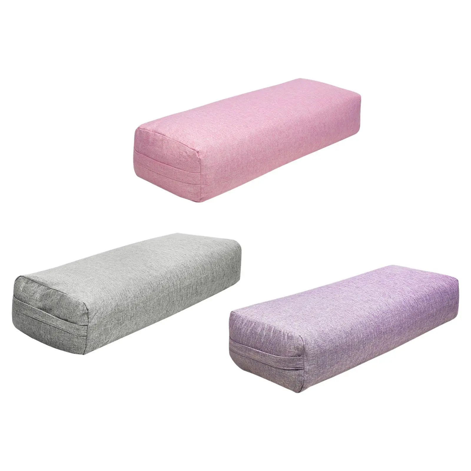 Yoga Bolster Pillow Yoga Equipment for Support Removable Cover for Poses Modification Easy to Carry Yoga Pillow with Handle