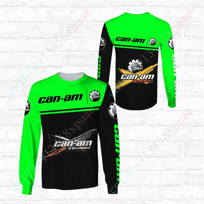 

Can-am Unisex Clothing Casual T Shirt For Men Women Quick Drying Oversized T-shirt Anime T-shirts Breathable O Neck Long Sleeve