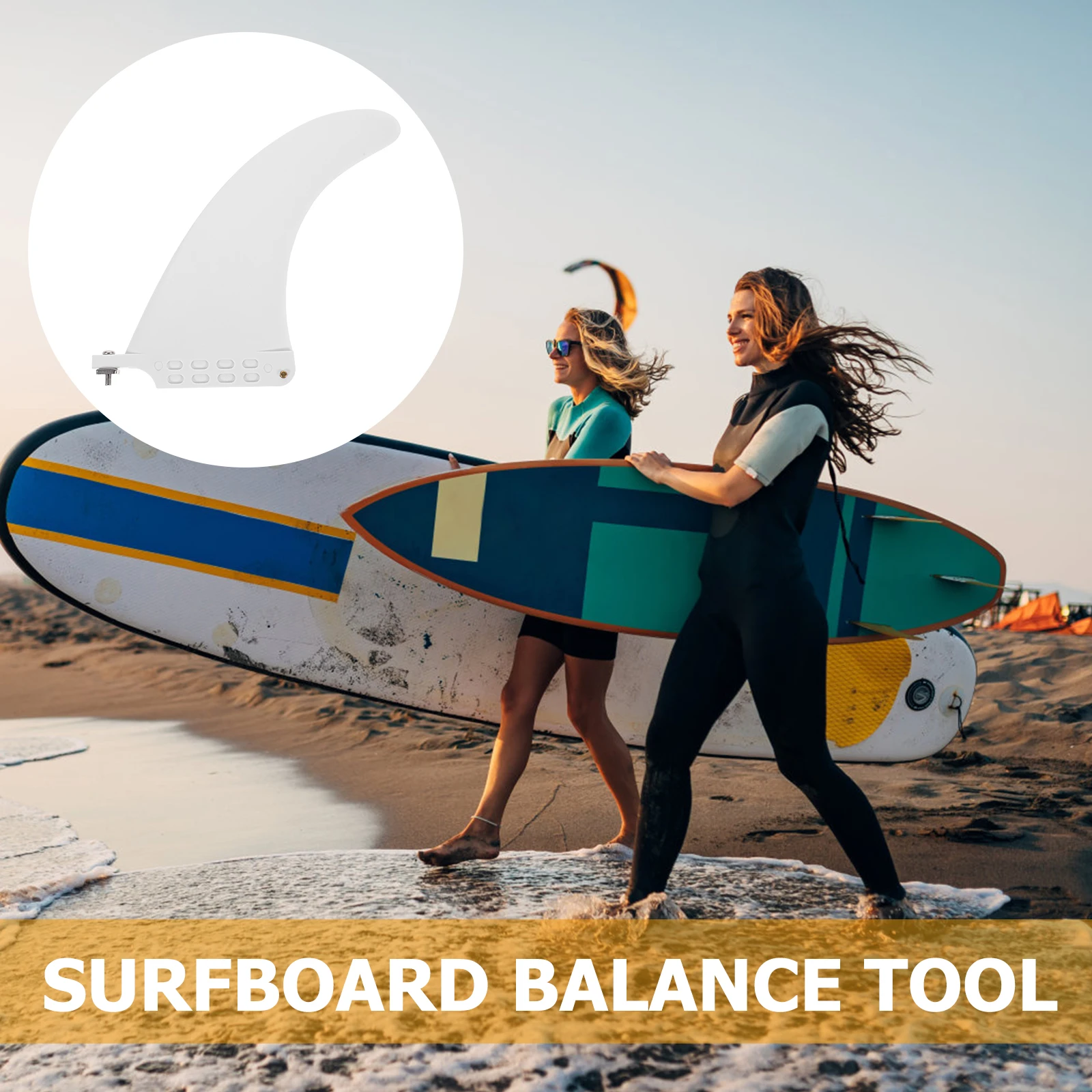 

Nylon Surfboard Fin Replacement Detachable Paddle Fin Adjustable Longboard Water Divider Durable Surfboard Balance Tool For