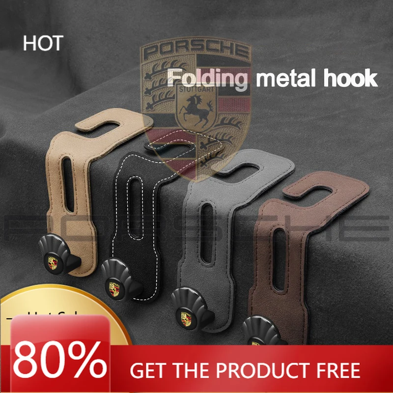 

Porsche Car Sticker Car Seat Headrest Hook Back Seat Organizer Holder Accessory For Porsche Cayenne Panamera Macan 911 718 Tayca