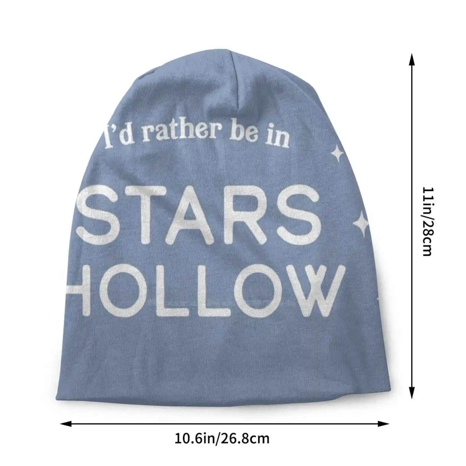 I'd Rather Be In Stars Hollow Knitted Hat Warm Beanie Outdoor Caps Id Rather Be Stars Hollow Cute Fall Gilmore Blue Lorelai