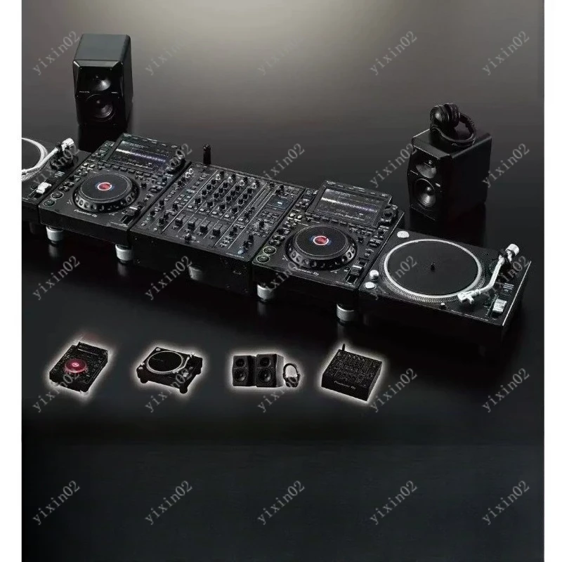 

DIY Assembled DJ Controller Audio Gear Mini Model Scene Matching Display Decoration