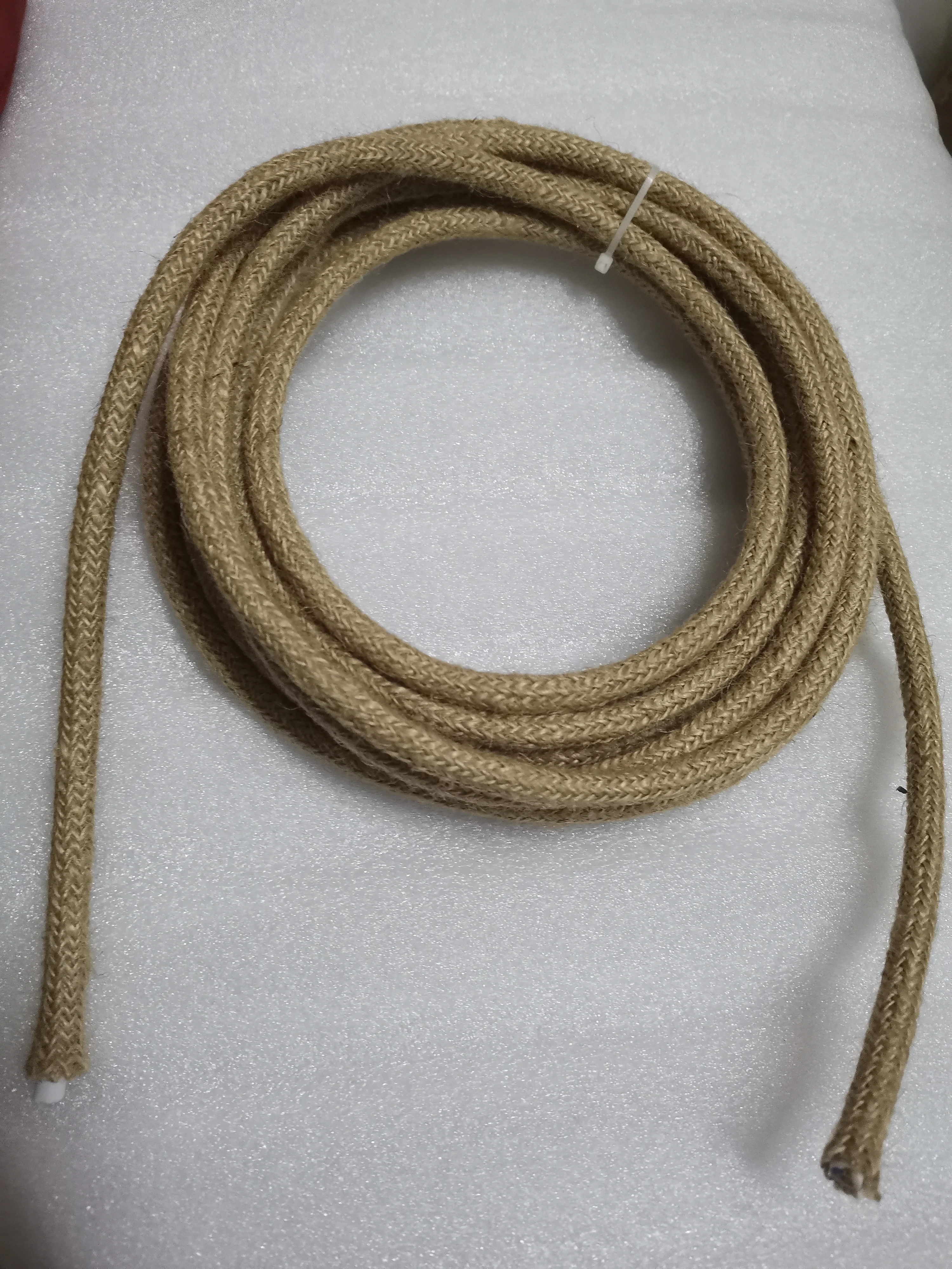 2 Core Vintage Hemp Rope Braided Cord Flex Cable Electrical Wire For DIY Pendant Light