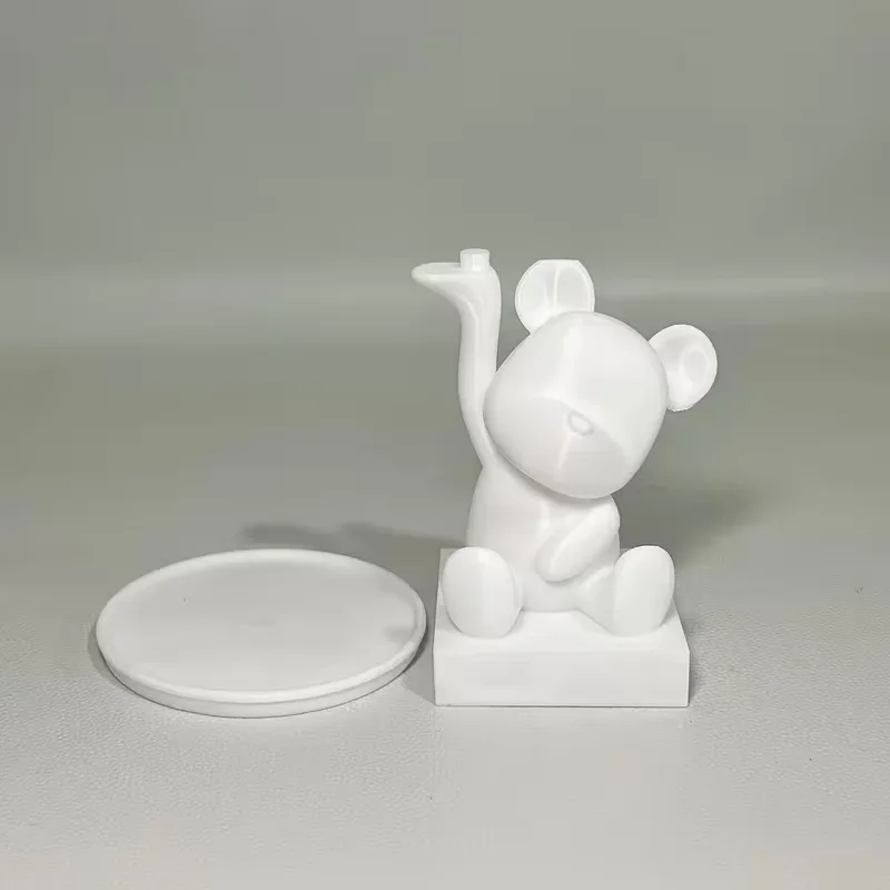 Bear Tray Jewelry Storage Decoration for Keys Wireless Earbuds - Cute Bear Design Ideal for Small Item Organization