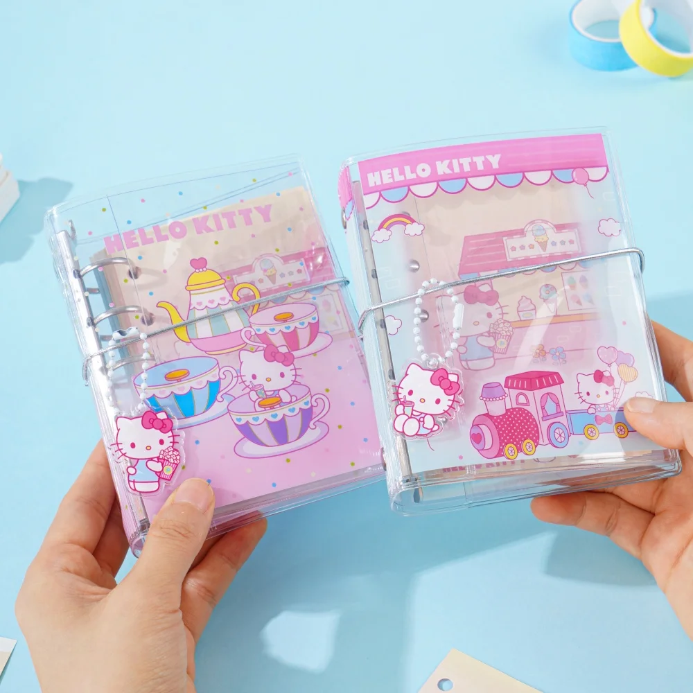 Genuine Sanrio Loose-Leaf Journal Kawaii Hello Kitty M5 Scrapbooks Notebook Planner For School Office Daily Use Stationery Gifts