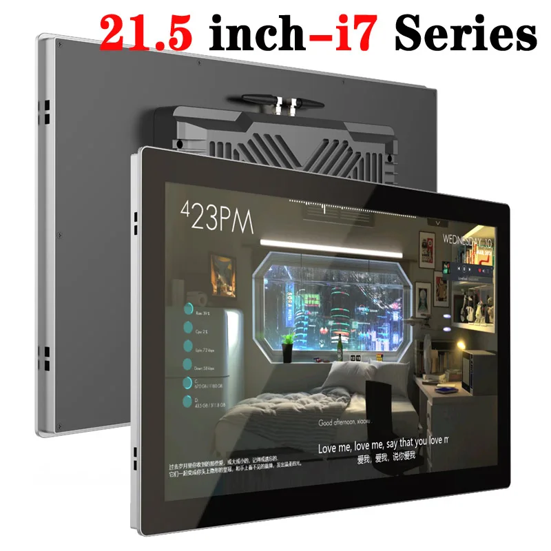 

21.5 Inch Embedded Industrial All-in-one Computer AC215FHA-T7G0 i7 Series Tablet PC with Capacitive Touch Screen LCD Display