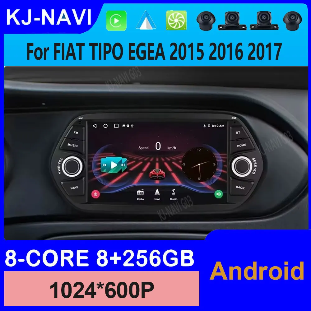 

7 inch Android Auto For FIAT TIPO EGEA 2015 2016 2017 Wireless Carplay Car Radio Multimedia Player GPS Navigation WiFi Tools