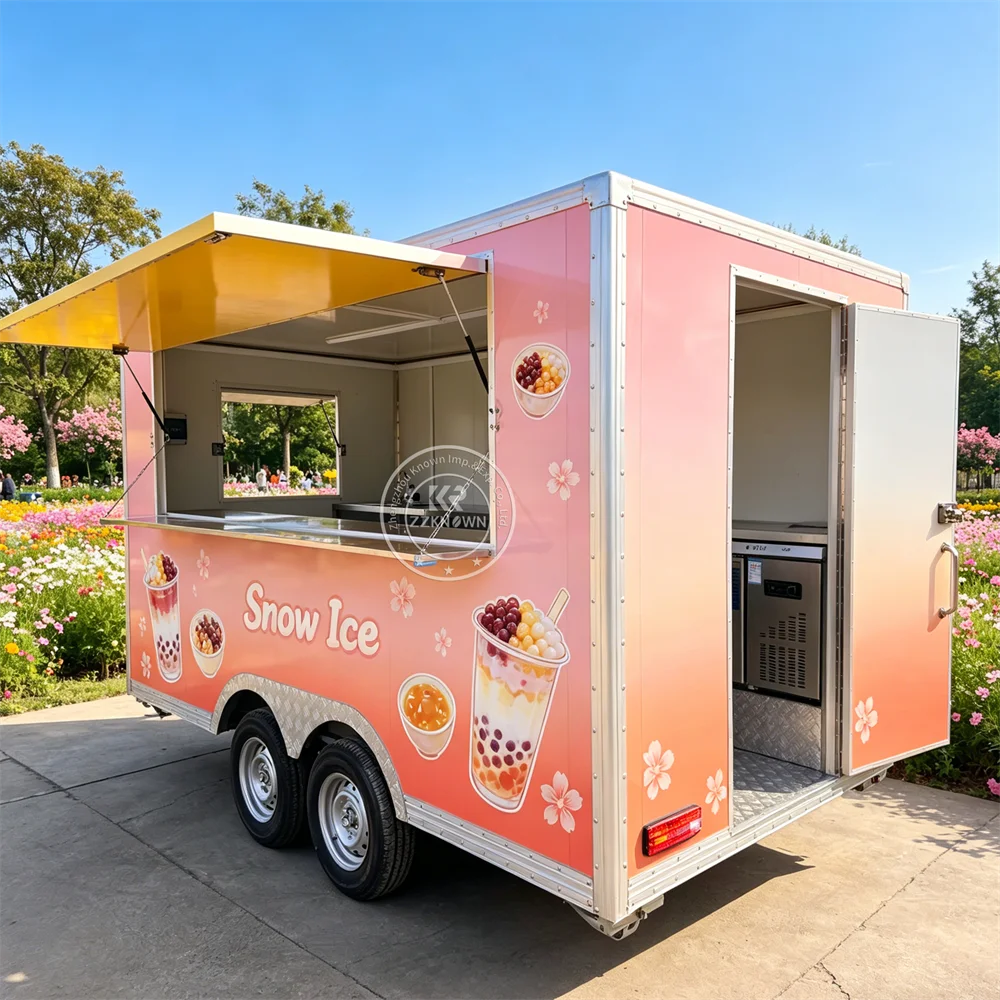 

Concession Food Truck Mobile Coffee Churros Tacos Pizza Truck Street Catering Fast Food Trailer Fully Equipped