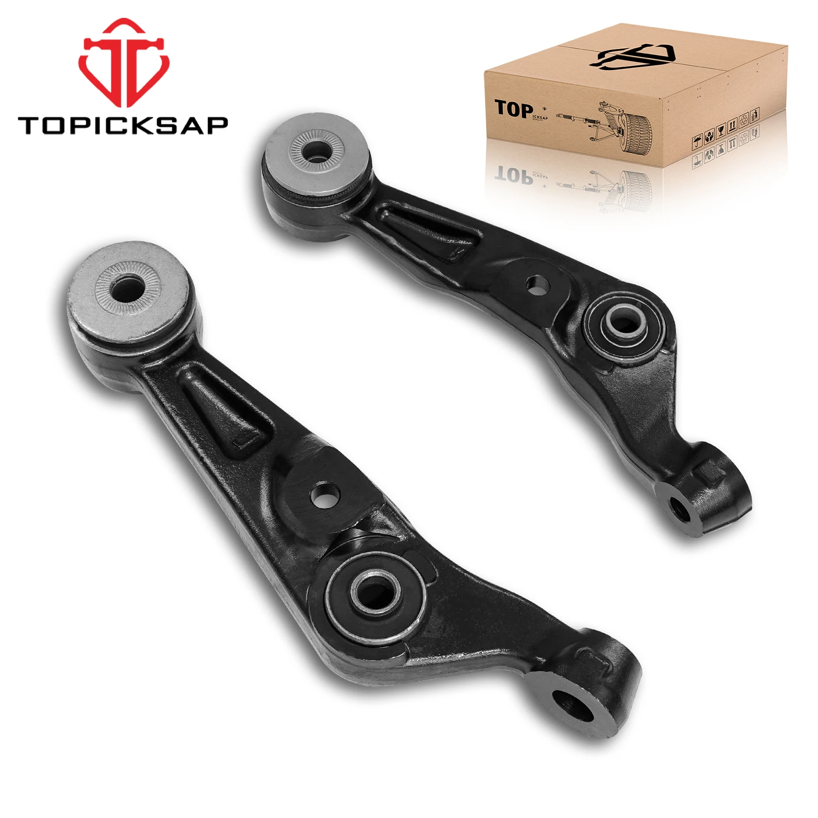 TOPICKSAP 2Pcs Front Lower Left Right Straight Control Arm Assembly Kit 4862050081 for Lexus LS460 LS600h AWD 2008-2017
